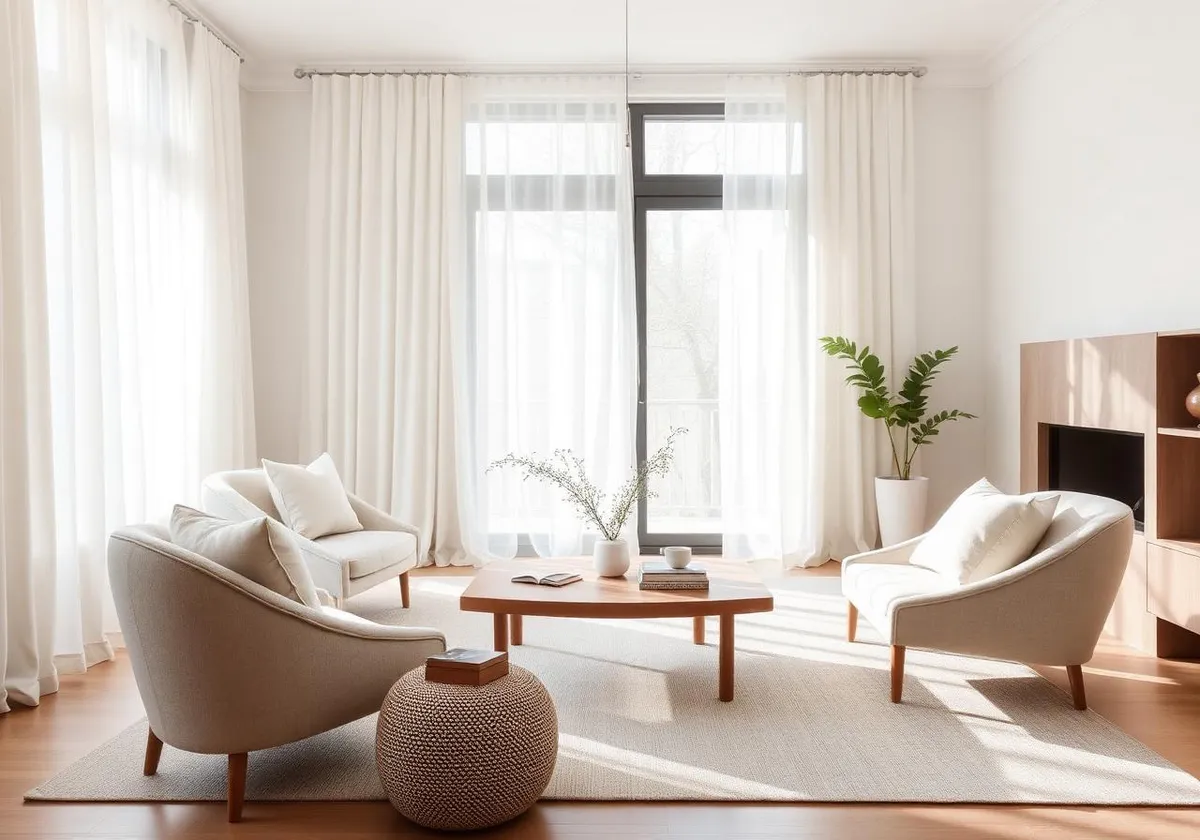 Soft linen lounge